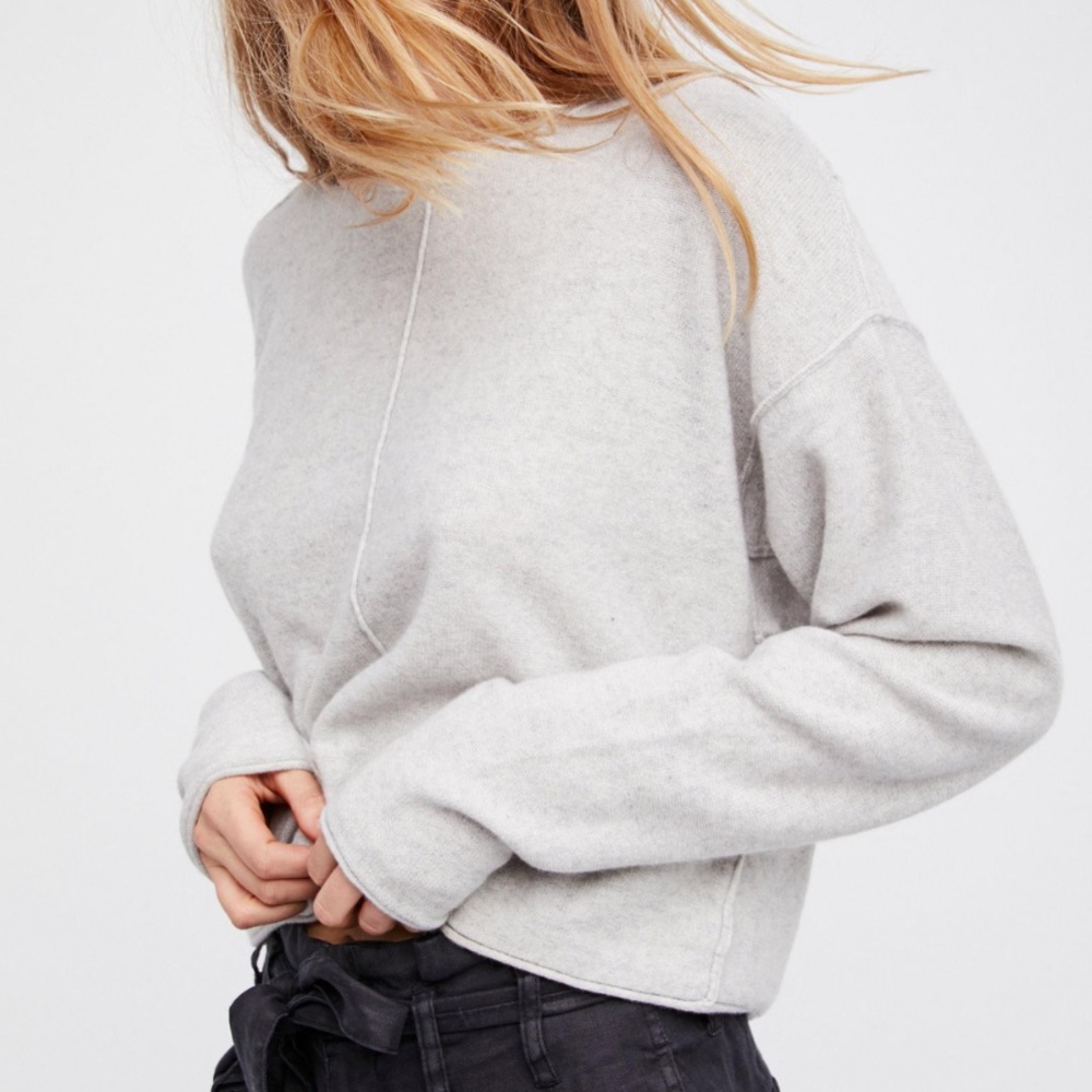 Free People Now or Never cashmere silk sweater